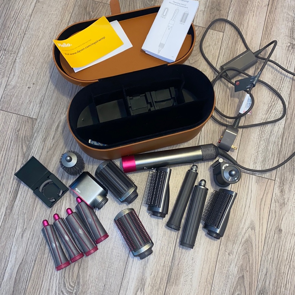 Dyson airwrap full set with long hair attachment set